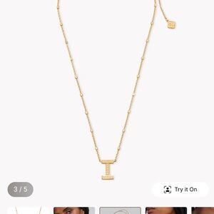 Gold Initial Pendant Necklace